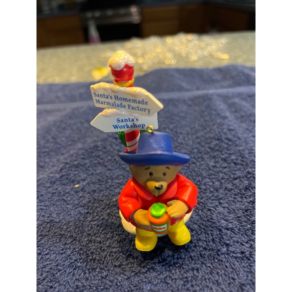 Paddington Bear Christmas Ornament 2000 Marmalade Factory North Pole Vintage